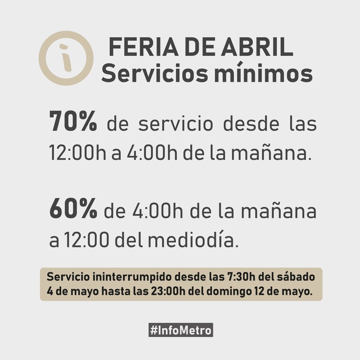 servicios metro feria