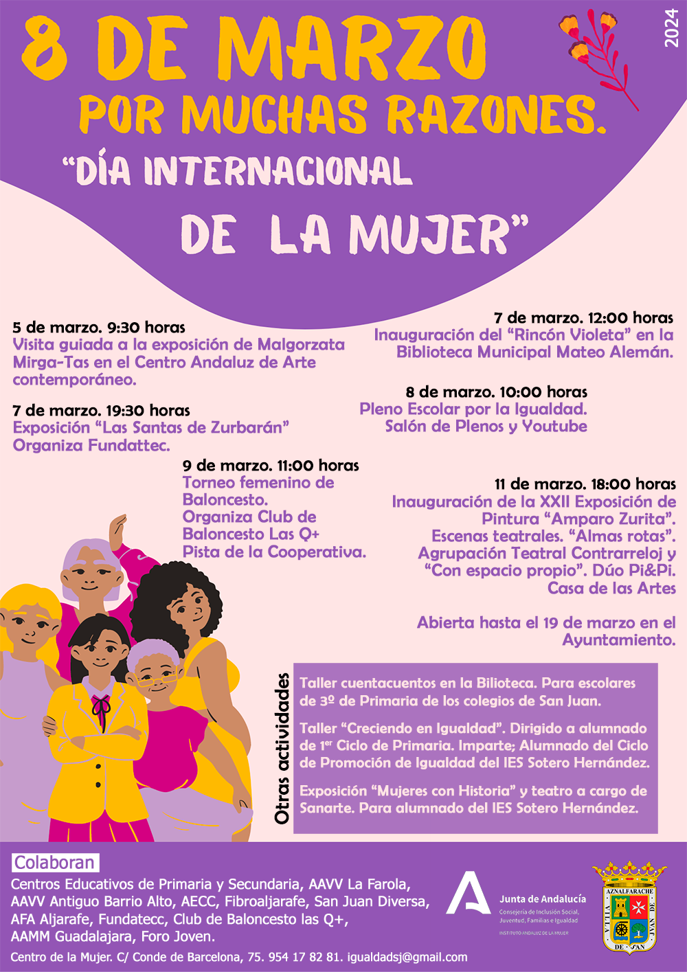 cartel programación 8M