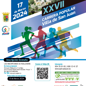CARTEL 50x70  2024 CARRERA POPULAR SAN JUAN FINA