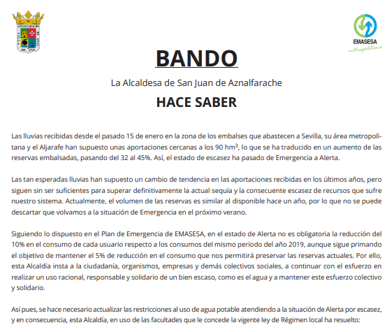 bando sequía
