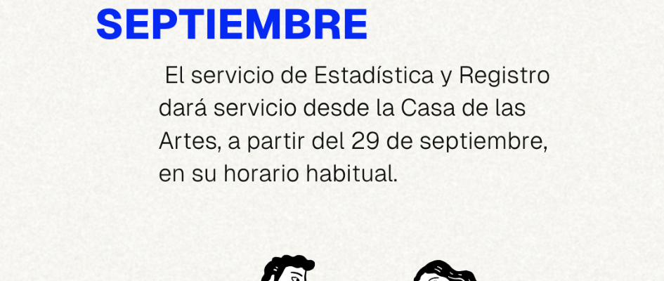 Cambio ubicación registro y estadística