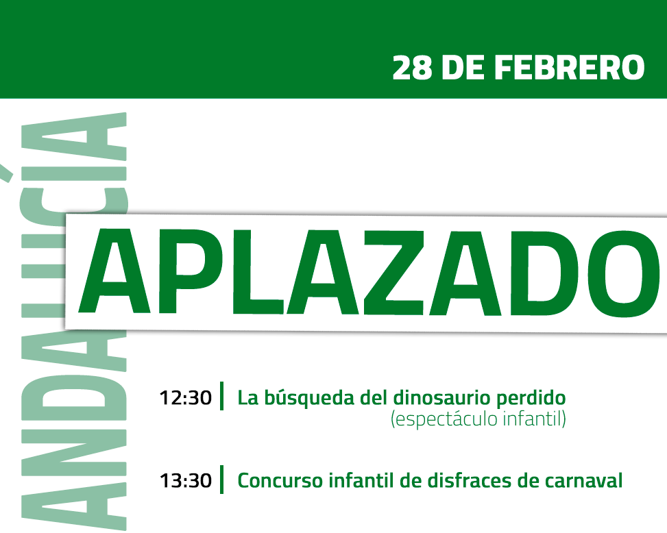 Cartel Dia de Andalucía APLAZADO