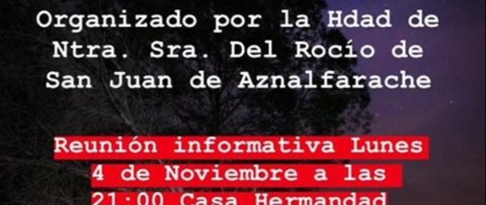 Cartel peregrinación hombres ROCIO