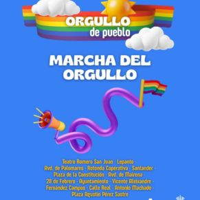 Cartel recorrido marcha orgullo 14 junio