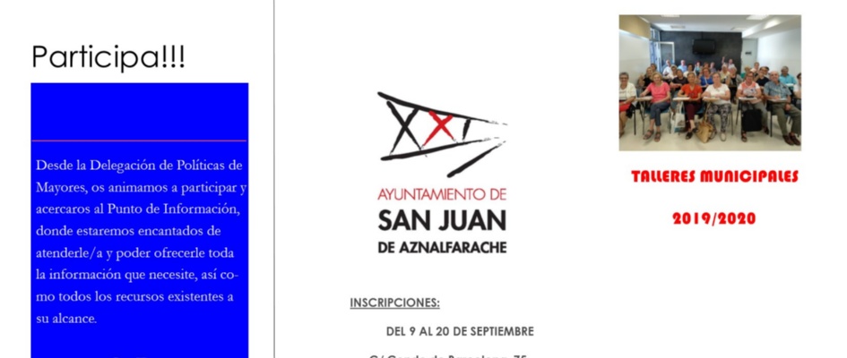 Folleto Talleres 2019-20