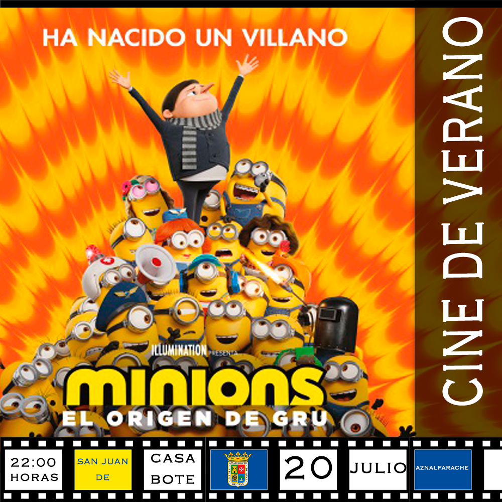 cartel MINIONS EL ORIGEN DE GRU